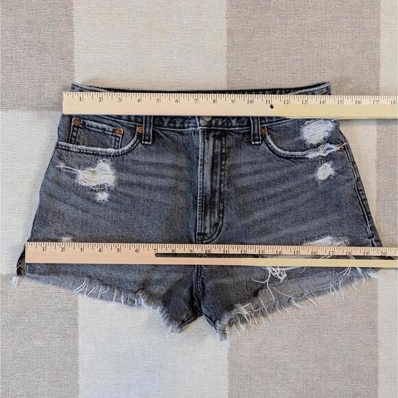 Abercrombie & Fitch Annie High Rise Denim Shorts - Picture 3 of 5